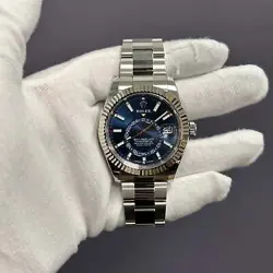 ROLEX SKY-DWELLER 42MM BLUE DIAL WATCH 336934