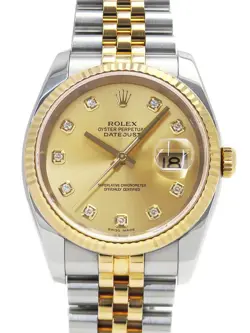ROLEX DATEJUST 116233G D MEN AUTOMATIC #T039