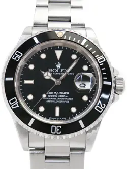 ROLEX SUBMARINER DATE 16610LN W MEN AUTOMATIC #T049