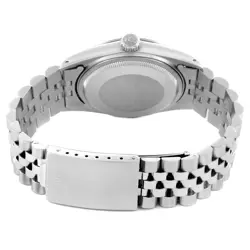 ROLEX DATEJUST ENGINE TURNED BEZEL VINTAGE STEEL MENS WATCH 16030
