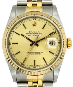 ROLEX DATEJUST 36 REF.16233 CHAMPAGNE DIAL  #017
