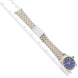 ROLEX DATEJUST VIGNETTE DIAMOND STEEL YELLOW GOLD MENS WATCH 16233