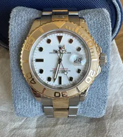 ROLEX YACHT-MASTER 40MM WHITE DIAL, TWO-TONE 18K GOLD - 16623