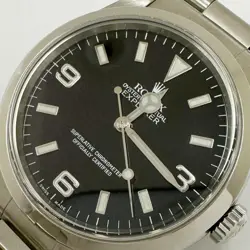 ROLEX EXPLORER I 14270 AUTOMATIC BLACK DIAL BRACELET MEN'S WATCH SERIAL A