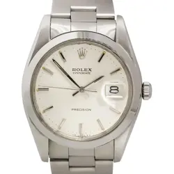 ROLEX 6694 OYSTERDATE STAINLESS STEEL SILVER DIAL WATCH