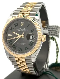 PRE-OWNED ROLEX DATEJUST 36MM, 2 TONE 18K YELLOW GOLD WATCH, 126233, S15924