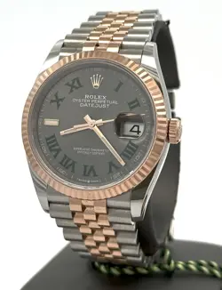PRE-OWNED ROLEX DATEJUST 36MM, 2 TONE 18K ROSE GOLD WATCH, 126231, S108374