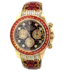 Rolex 2011 Daytona - 116598SACO Leopard Dial and Band Watch w/ Box and Papers