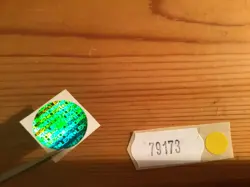 ROLEX DATE JUST 79173 ADESIVO FLUORESCENTE PER CASSA E STIK REFERENZA E BOLLINO