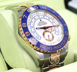 ROLEX YACHT MASTER II 116681 18K ROSE GOLD STEEL 44MM WATCH MINT BOX/PAPERS