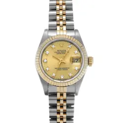 ROLEX DATEJUST 69173G CHAMPAGNE/DIAMOND WATCH 683685