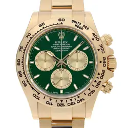 ROLEX COSMOGRAPH DAYTONA 126508 GREEN X CHAMPAGNE RANDOM NUMBER SECOND HAND MENS