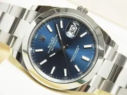ROLEX DATEJUST 41 BLUE OYSTER BRACELET 126300 '24  UNUSED MENS126300