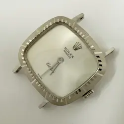 ROLEX CELLINI 4082 MANUAL SILVER DIAL WHITE GOLD NO BAND CIRCA 1975