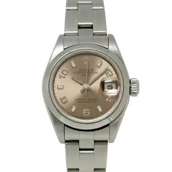 ROLEX Oyster Perpetual Date 79160 Automatic Pink Dial Bracelet Women's Watch