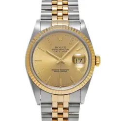 ROLEX DATEJUST 16233 CHAMPAGNE WATCH 682156