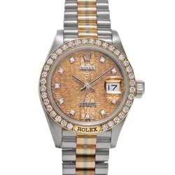 ROLEX DATEJUST TRIDOR 69149GBIC CHAMPAGNE COMPUTER/DIAMOND WATCH 681720