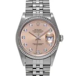 ROLEX DATEJUST 16234G PINK/DIAMOND WATCH 681372