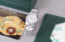 ROLEX OYSTER PERPETUAL DATEJUST 15200 WATCH WITH BOX AND PAPERS (1990)