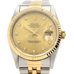 ROLEX MEN'S DATEJUST 16233G X K18YG/SS AUTOMATIC #CS230