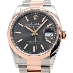 ROLEX MEN'S DATEJUST 36 126201 K18RG/SS SLATE AUTOMATIC #CS107