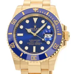ROLEX MEN'S SUBMARINER DATE 116618LB K18YG AUTOMATIC #CS013