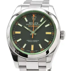 ROLEX MEN'S MILGAUSS 116400GV GREEN GLASS AUTOMATIC #CS159