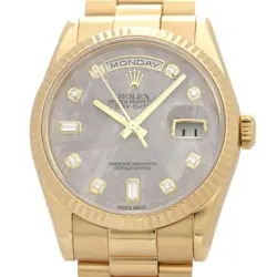 ROLEX MEN'S DAY-DATE 118238 Z K18YG METEORITE WITH WARRANTY AUTOMATIC #CS002
