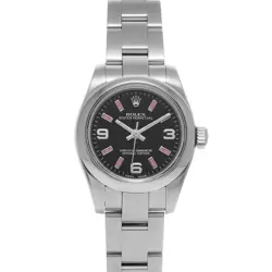 ROLEX OYSTER PERPETUAL 26 176200 BLACK WATCH 681909