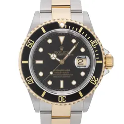 ROLEX SUBMARINER DATE 16613 BLACK TWO-TONE SN/#F