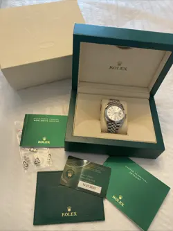 ROLEX DATEJUST 41 SILVER MEN'S JUBILEE BAND 2023