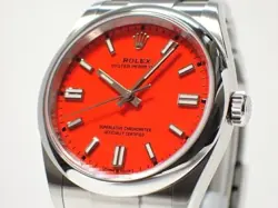 ROLEX Oyster PERPETUAL 36 coral red 126000 '20 Mens126000