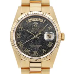 ROLEX DAY DATE 18238 FERRITE GRAY ROME E NUMBER SECOND HAND MENS