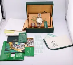 Super Gorgeous 16233 Rolex Datejust Diamond Dial Complete Full Set Box & Papers