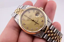 Super Gorgeous 16233 Rolex Datejust Diamond Dial Complete Full Set Box & Papers