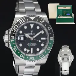 MAY 2025 NEW PAPERS ROLEX GMT-MASTER II SPRITE GREEN BLACK OYSTER STEEL 126720
