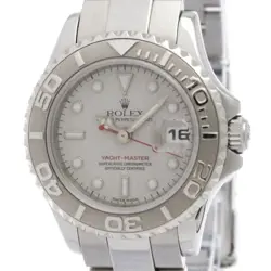 ROLEX YACHT-MASTER PLATINUM STEEL AUTOMATIC LADIES WATCH 169622 PO... BF584520