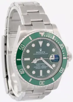 PAPERS Rolex Submariner Date HULK Green Stainless Steel RSC 40mm 116610 LV BOX