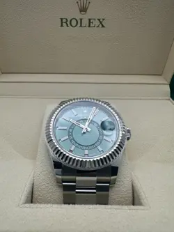ROLEX SKY-DWELLER NEW 2025 ROLEX SKY-DWELLER GREEN DIAL OYSTER BRACELET 336934