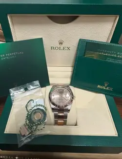 ROLEX DATEJUST 41 OYSTER, 41 MM, OYSTERSTEEL AND EVEROSE GOLD