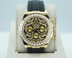 ROLEX 116588TBR DAYTONA EYE OF THE TIGER 18K YELLOW GOLD 2024 WARRANTY FULL SET