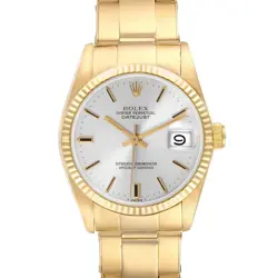 ROLEX DATEJUST PRESIDENT MIDSIZE YELLOW GOLD VINTAGE MENS WATCH 6827