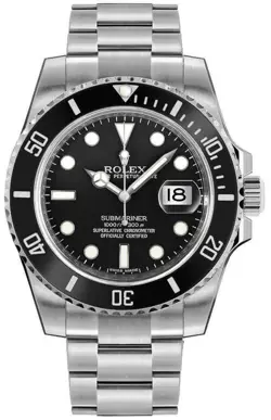 ROLEX SUBMARINER DATE 116610LN 40MM BLACK DIAL BEZEL MEN'S STEEL DIVE WATCH