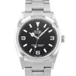 ROLEX EXPLORER 36 114270 BLACK ARABIC STEEL OYSTER AUTOMATIC MENS WATCH 2003