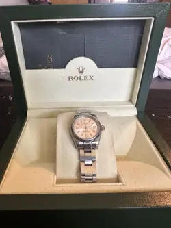 PRE OWNED LADIES OYSTER PERPETUAL ROLEX WITH ORIGINAL BOX