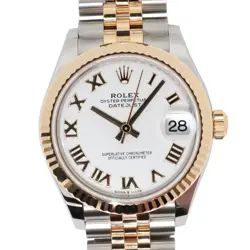 2025 NEW ROLEX 278273 DATEJUST 31MM 18K YELLOW GOLD STEEL WHITE ROMAN DIAL WATCH
