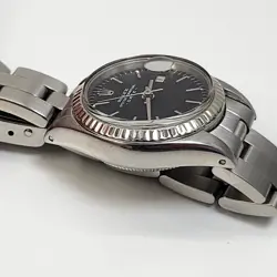 Rolex Ladies Date 26 mm Black Dial Oyster Automatic Watch 6917 Circa 1971