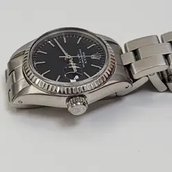 Rolex Ladies Date 26 mm Black Dial Oyster Automatic Watch 6917 Circa 1971