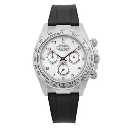 ROLEX COSMOGRAPH DAYTONA CERAMIC 18K WHITE GOLD RHODIUM DIAL WATCH 116519