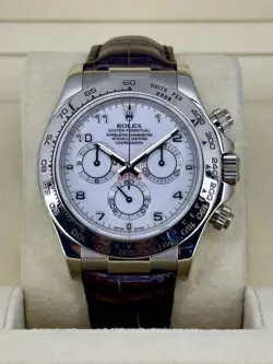 Rolex Cosmograph Daytona Ceramic 18K White Gold Rhodium Dial Watch 116519